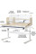 Детский стол Evo-kids TH-360 Grey (арт.TH-360 TG/G) - столешница дерево / накладки на ножках серые (коробок 2 шт.)