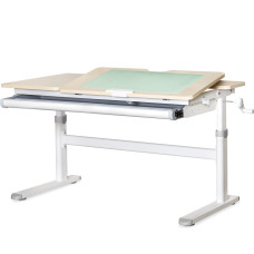 Детский стол Evo-kids TH-360 Lite Grey (арт. TH-360 TG/G Lite) - столешница дерево / накладки на ножках серые (коробок 1 шт.)