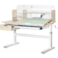 Дитячий стіл Evo-kids TH-360 Plus Grey (арт. TH-360 TG/G Plus) - стільниця дерево / накладки на ніжках сірі (коробок 3 шт.)