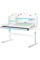 Детский стол Evo-kids TH-360 Blue (арт.TH-360 WG/BL) - столешница белая / накладки на ножках голубые (коробок 2 шт.)