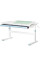 Детский стол Evo-kids TH-360 Lite Blue (арт. TH-360 WG/BL Lite) - столешница белая / накладки на ножках голубые (коробок 1 шт.)