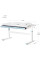 Детский стол Evo-kids TH-360 Lite Blue (арт. TH-360 WG/BL Lite) - столешница белая / накладки на ножках голубые (коробок 1 шт.)