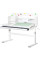 Детский стол Evo-kids TH-360 Grey (арт.TH-360 WG/G) - столешница белая / накладки на ножках серые (коробок 2 шт.)