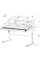 Детский стол Evo-kids TH-360 Grey (арт.TH-360 WG/G) - столешница белая / накладки на ножках серые (коробок 2 шт.)
