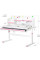 Детский стол Evo-kids TH-360 Pink (арт.TH-360 WG/PN) - столешница белая / накладки на ножках розовые (коробок 2 шт.)