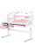 Детский стол Evo-kids TH-360 Plus Pink (арт. TH-360 WG/PN Plus) - столешница белая / накладки на ножках розовые (коробок 3 шт.)