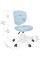 Детское кресло Evo-Kids Study Air Plus Blue (арт. Y-101 KBL Plus) - спинка сетка / сиденье ткань / голубой (коробок-1 шт.)