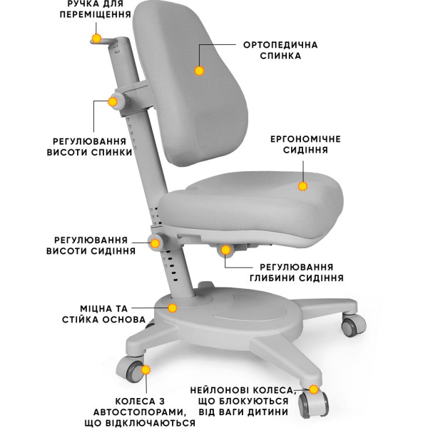 Кресло Mealux Onyx G (арт.Y-110 G) - обивка серая (коробок-1 шт.)