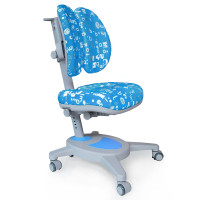 Крісло Mealux Onyx Duo ABK (арт.Y-115 ABK) - обивка блакитна з буквами (коробок-1 шт.)