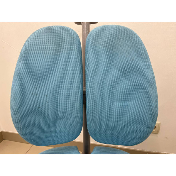 Кресло Mealux Onyx Duo KBL (арт.Y-115 KBL (sale)) - обивка голубая однотонная (коробок-1 шт.)