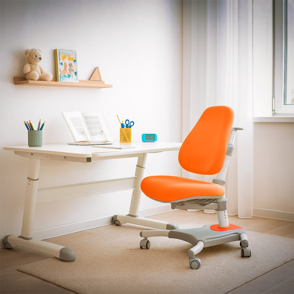 Кресло Evo-kids Omega (арт.Y-220 KY) - обивка оранжевая однотонная (коробок-1 шт.)