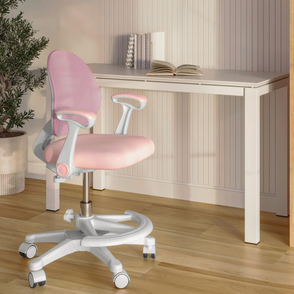 Детское кресло Evo-kids Mio Air Pink (арт.Y-307 KP) - обивка розовая однотонная (коробок-1шт.)
