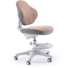 Детское кресло Evo-Kids Mio Classic Brown (арт.Y-405 BR) - обивка бежевая однотонная (коробок-1 шт.)