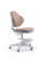 Детское кресло Evo-Kids Mio Classic Brown (арт.Y-405 BR) - обивка бежевая однотонная (коробок-1 шт.)