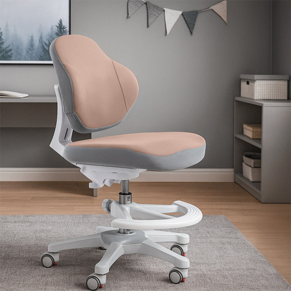 Детское кресло Evo-Kids Mio Classic Brown (арт.Y-405 BR) - обивка бежевая однотонная (коробок-1 шт.)