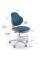 Детское кресло Evo-Kids Mio Classic Dark blue (арт.Y-405 DB) - обивка синя однотонная (коробок-1 шт.)