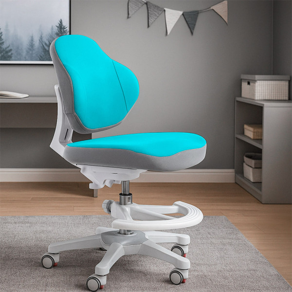 Детское кресло ErgoKids Mio Classic Blue (арт.Y-405 KBL) - обивка голубая однотонная (коробок-1 шт.)