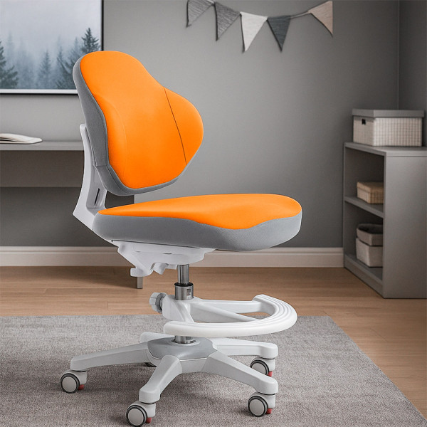 Детское кресло ErgoKids Mio Classic Orange (арт.Y-405 OR) - обивка оранжевая однотонная (коробок-1 шт.)