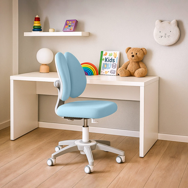 Дитяче крісло Mealux Sprint Duo Lite Blue (арт.Y-412 Lite KBL) - оббивка блакитна однотонна (коробок-1шт.)