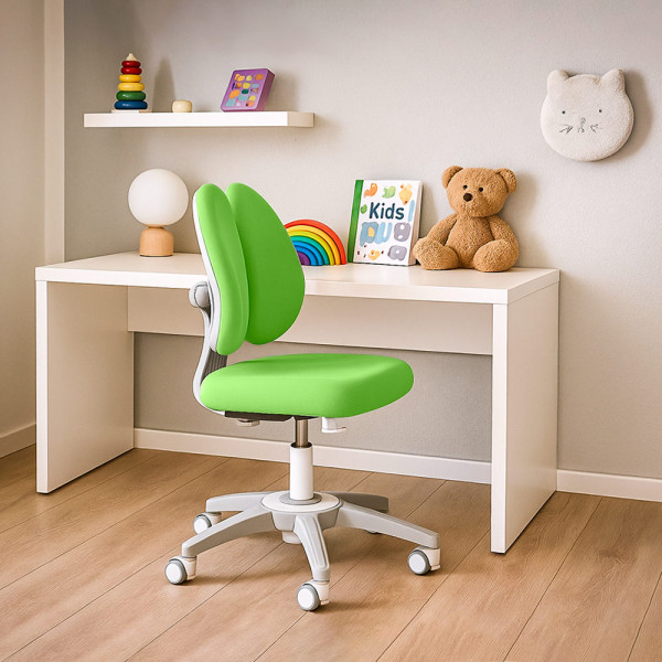 Дитяче крісло Mealux Sprint Duo Lite Green (арт.Y-412 Lite KZ) - оббивка зелена однотонна (коробок-1шт.)