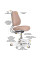 Дитяче крісло Evo-Kids Mio Ergo Lite Brown (арт.Y-507 Lite BR) - оббивка однотонна коричнева (коробок-1шт.)