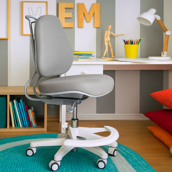 Детское кресло Evo-Kids Mio Ergo Lite Grey (арт.Y-507 Lite G) - обивка серая однотонная (коробок-1шт.)
