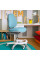 Дитяче крісло Evo-Kids Mio Ergo Lite Blue (арт.Y-507 Lite KBL) - оббивка блакитна однотонна (коробок-1шт.)