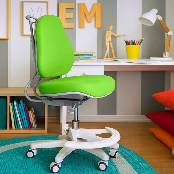 Детское кресло Evo-Kids Mio Ergo Lite Green (арт.Y-507 Lite KZ) - обивка зеленая однотонная (коробок-1шт.)