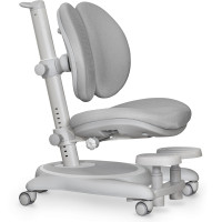 Дитяче крісло Mealux Ortoback Duo Base Grey (арт. Y-510 G Base) - оббивка сіра однотонна (коробок-2 шт.)