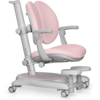 Детское кресло Mealux Ortoback Duo Plus Pink (арт.Y-510 KP Plus) - обивка розовая однотонная (коробок-2 шт.)