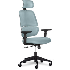Кресло Mealux Leo Air Grey / Blue (арт.Y-543 KBGL) - обивка сетка / серо-голубая однотонная (коробок-1 шт.)