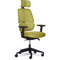 Кресло Mealux Leo Air Plus Green (арт.Y-546 KZ) - обивка сетка / зеленая однотонная (коробок-1 шт.)