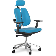 Кресло Mealux Tempo Duo Blue (арт. Y-551 KBL Duo) -  обивка голубая однотонная / эко кожа (коробок-1 шт.)