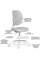 Детское кресло Evo-Kids Sirius Air Grey (арт.Y- 605 G) - обивка серая однотонная (коробок-1шт.)