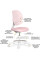 Детское кресло Evo-Kids Sirius Air Pink (арт.Y- 605 KP) - обивка розовая однотонная (коробок-1шт.)