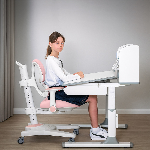 Дитяче крісло Mealux Space Air Pink (арт.Y-609 KP) - оббивка рожева однотонна (коробок-1шт.)