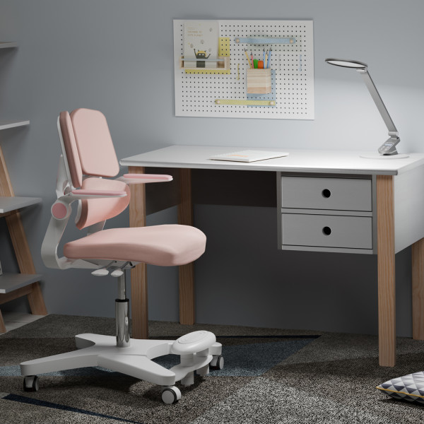 Дитяче крісло Mealux Trident Pink (арт.Y-617 KP) - оббивка рожева однотонна (коробок-1шт.)