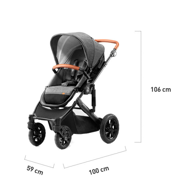 Универсальная коляска 2 в 1 Kinderkraft Prime Black (KKWPRIMBLK0200)