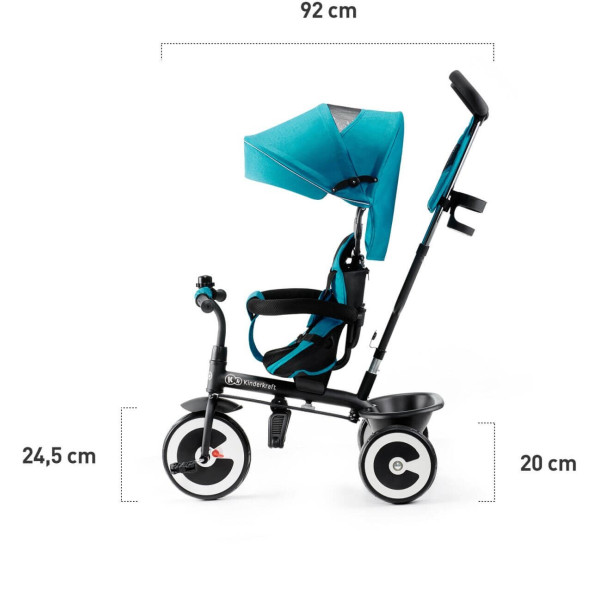 Трехколесный велосипед Kinderkraft Aston Grey (KKRASTOGRY0000)