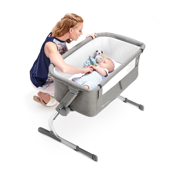 Приставная кровать-люлька Kinderkraft Uno Grey (KKLUNOGRY00000)