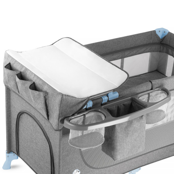 Кровать-манеж с пеленатором Kinderkraft Joy Blue (KKLJOYBLU000AC)