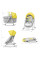 Шезлонг-качалка 5 в 1 Kinderkraft Unimo Yellow (KKKUNIMYEL0000)
