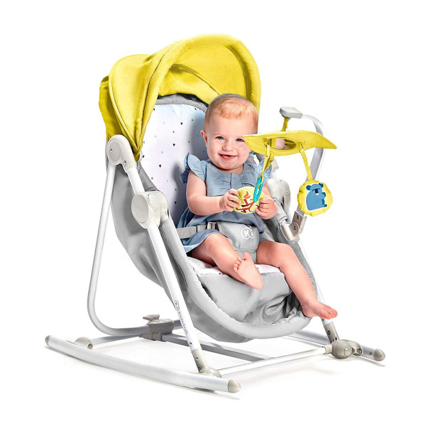 Шезлонг-качалка 5 в 1 Kinderkraft Unimo Yellow (KKKUNIMYEL0000)