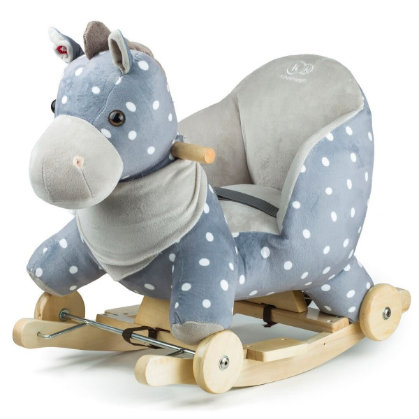 Конячка-качалка с колесиками Kinderkraft Gray (KKZKONIGRY0000)