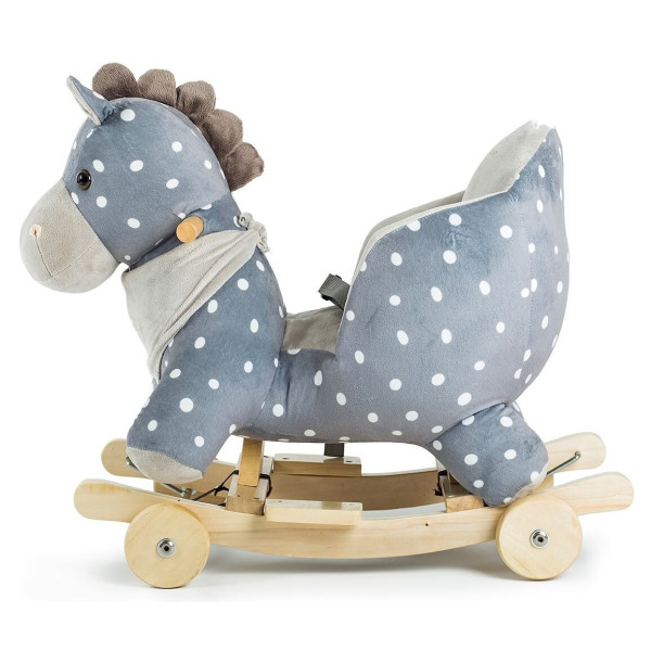 Конячка-качалка с колесиками Kinderkraft Gray (KKZKONIGRY0000)