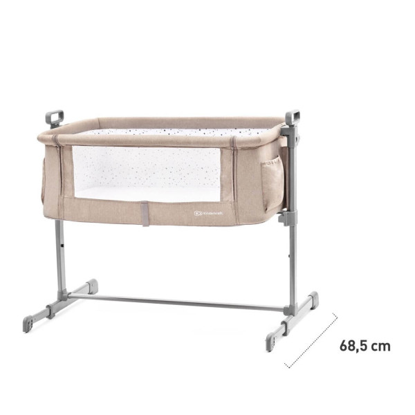 Приставная кроватка-люлька Kinderkraft Neste Gray Melange (KKLNESTGRYM000)
