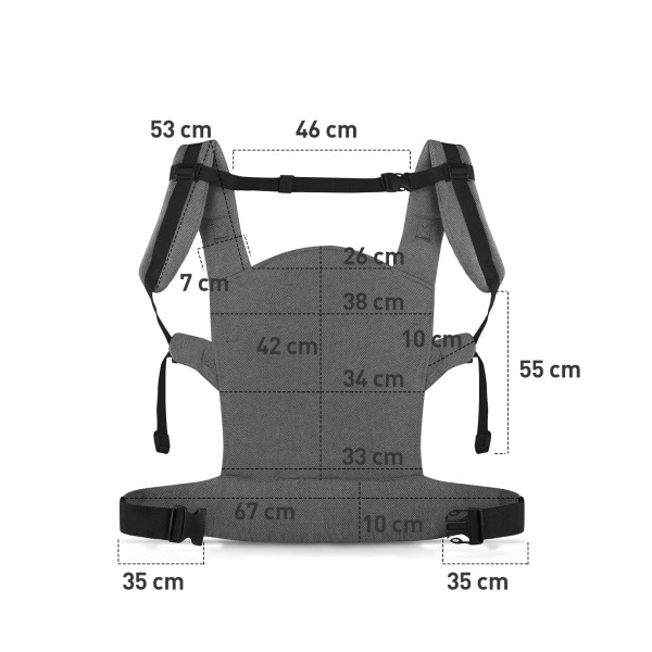 Переноска Kinderkraft Milo Grey (KKNMILOGRY0000)