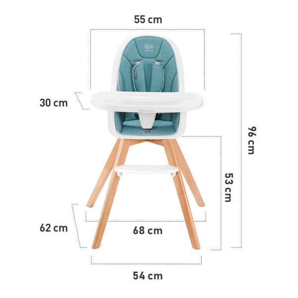 Стульчик для кормления Kinderkraft Tixi Gray (KKKTIXIGRY0000)