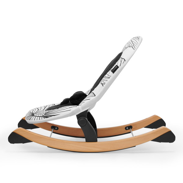 Шезлонг-качалка Kinderkraft Finio Black/White (KKBFINOBLK0000)