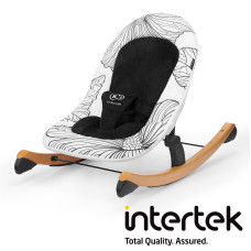 Шезлонг-качалка Kinderkraft Finio Black/White (KKBFINOBLK0000)